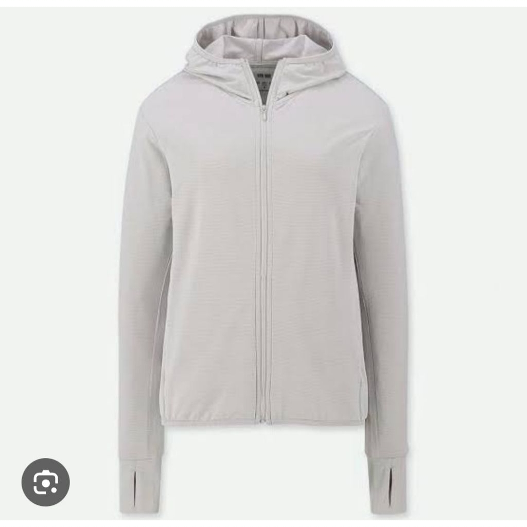 jaket running UNIQLo airism abu