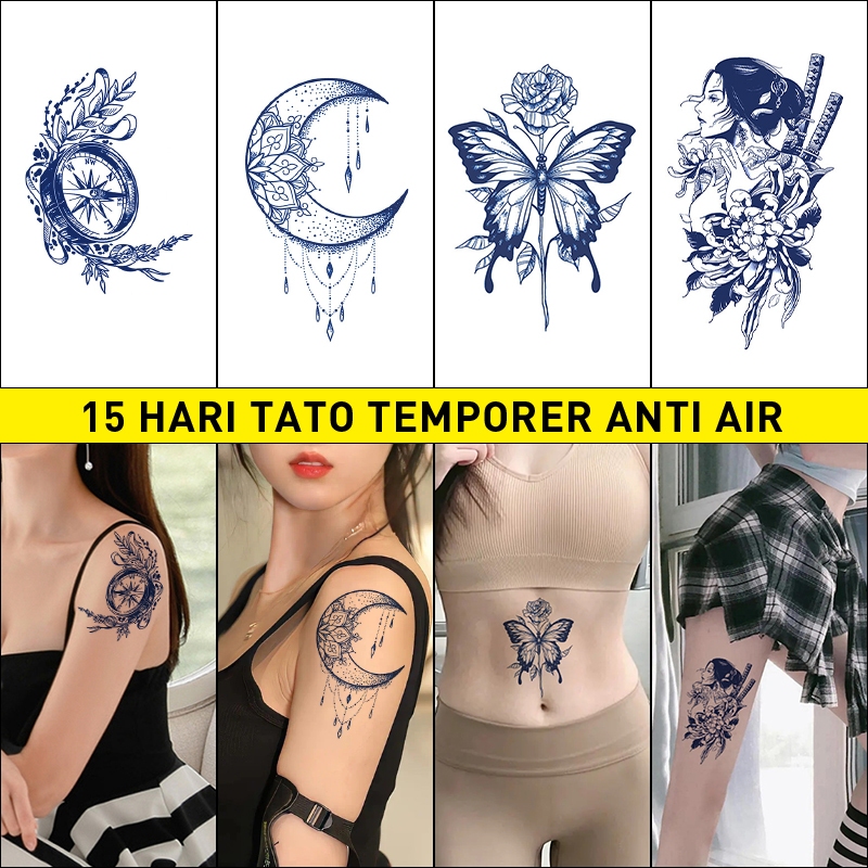 tato temporer,tatto temporer, motif kupu kupu,terbaik Koleksi tato,fasion tatto,tatto temporer tahan
