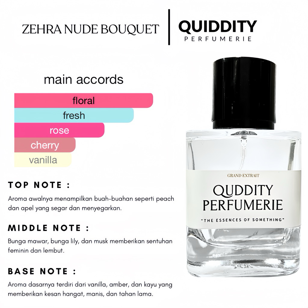 Quiddity parfum - ZEHRA NUDE BOUQUET 30ML 50ML grand extrait