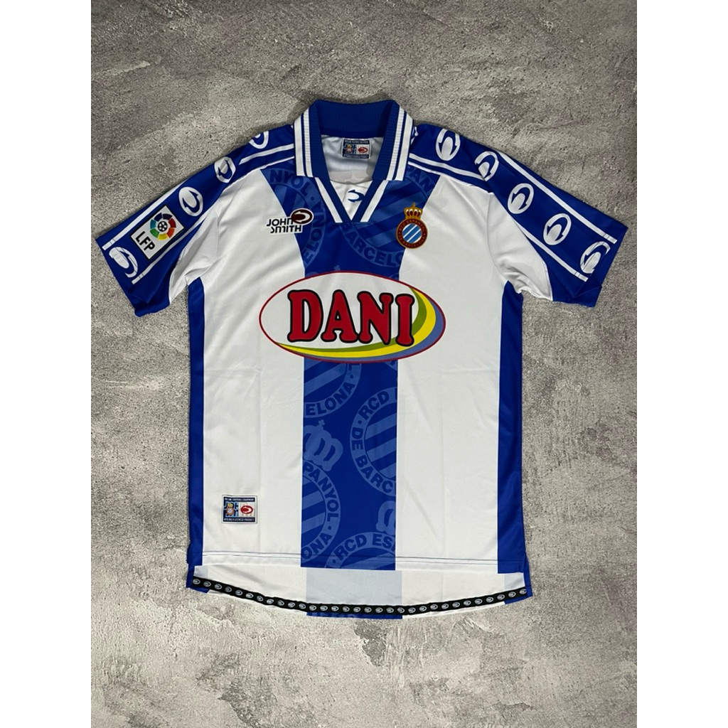 Jersey Retro RCD Espanyol 1999/2000 Nns Mauricio Pochettino Vintage Bloke Core Rare