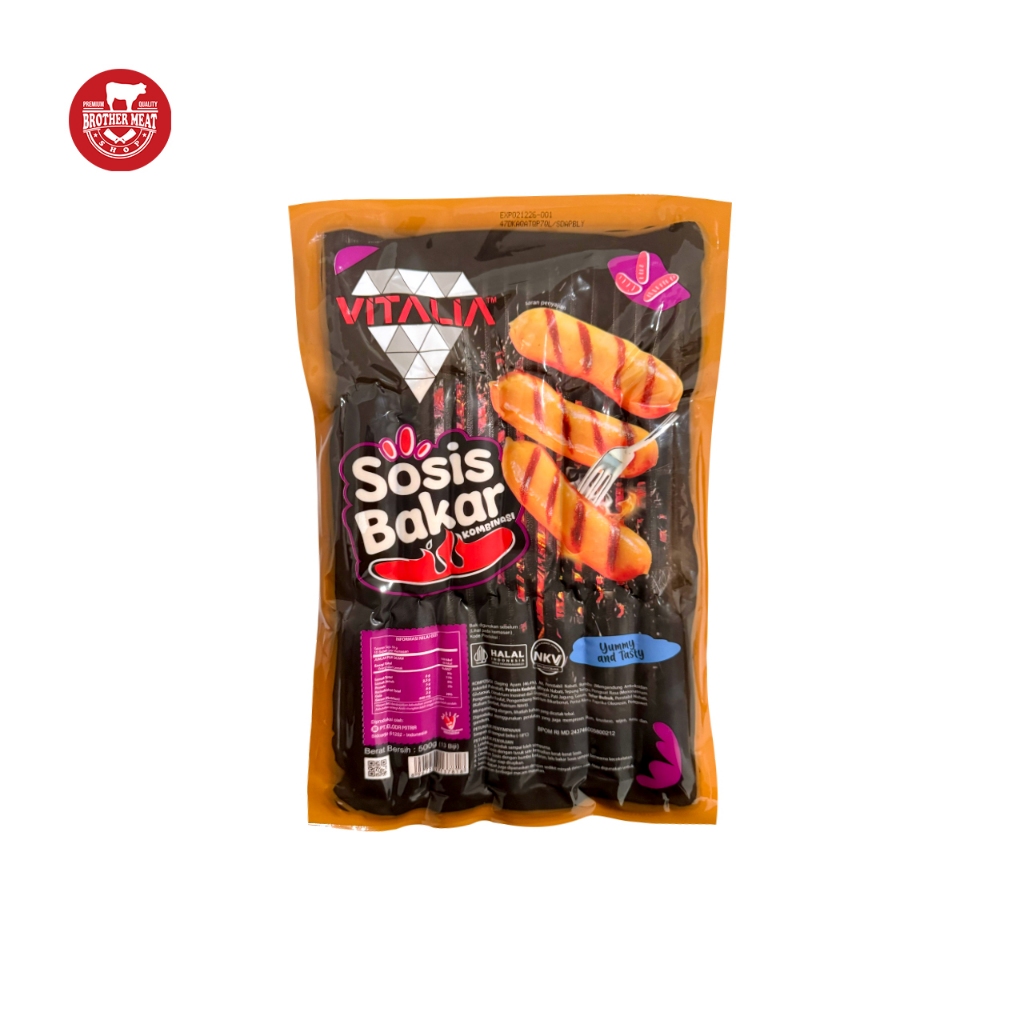 Vitalia Sosis Bakar isi 13 / Sosis Kombinasi - Brothermeatshop