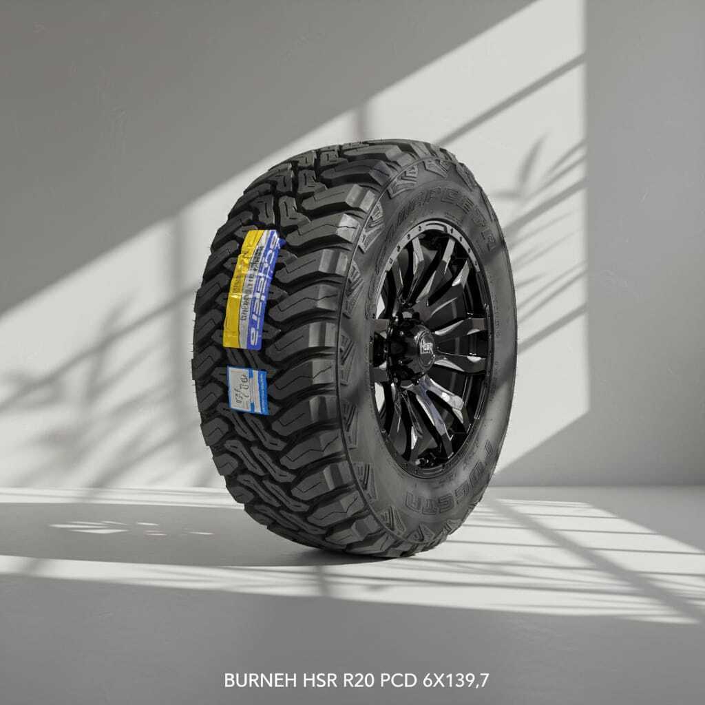 PAKET VELG + BAN RING 20 MODEL HSR BURNEH BUAT PAJERO FORTUNER TRITON STRADA RANGER DAN LAINNYA