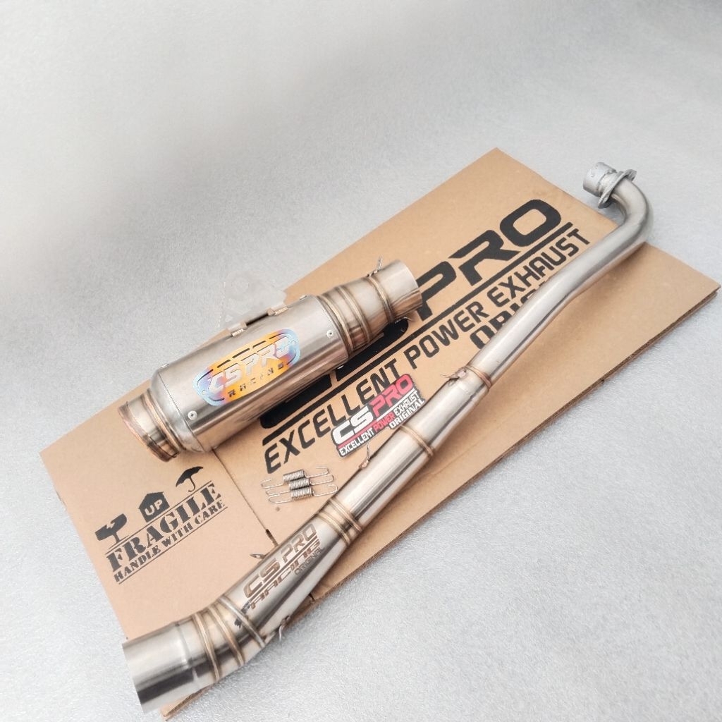 Knalpot original CS PRO full system knalpot racing jupiter shogun sp vega revo supra 125