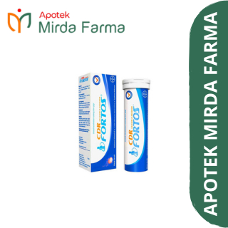CDR Fortos Suplemen Kalsium 10 Tablet dengan Vitamin D untuk Kesehatan Tulang