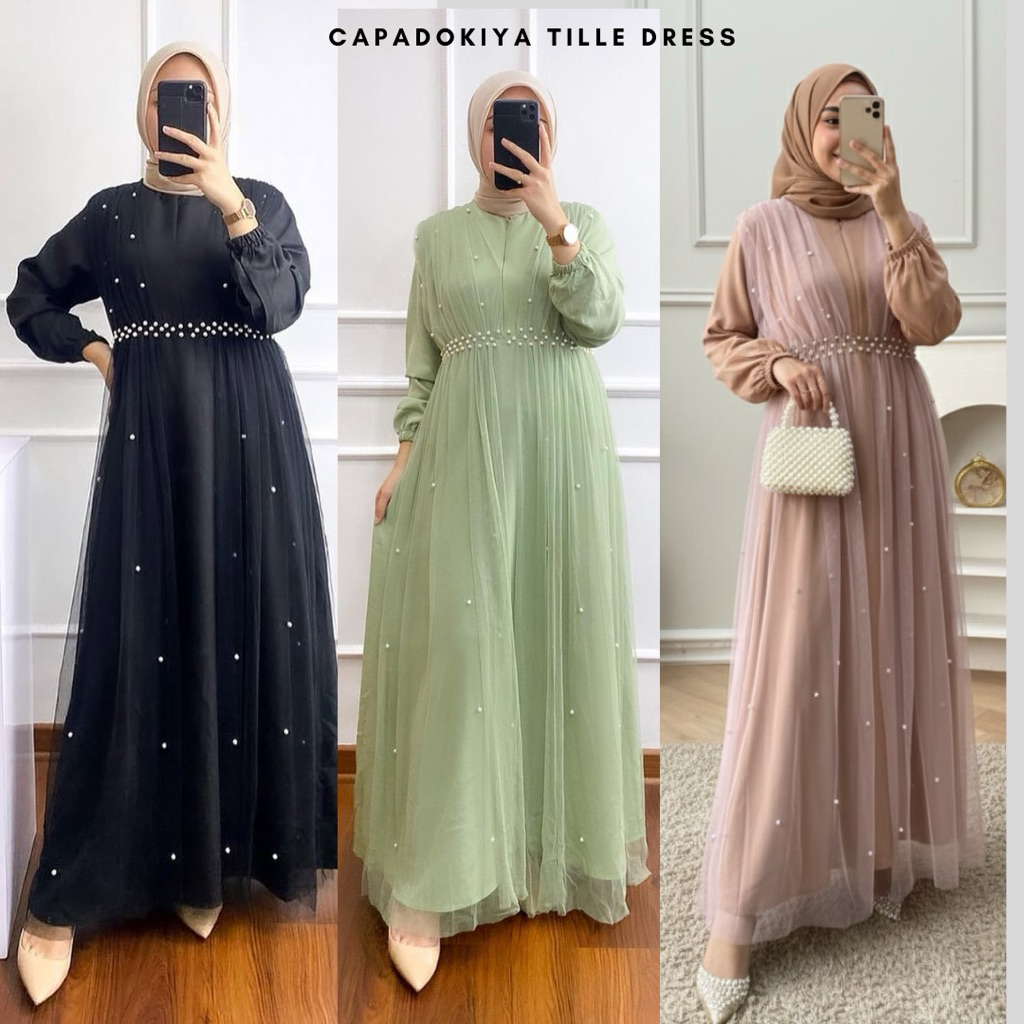 [ORIGINAL] Capadokiya Tile Dress/Dress Tulle Ld 100 110 120/Dress Kondangan/Dress Maternity/Dress Bu
