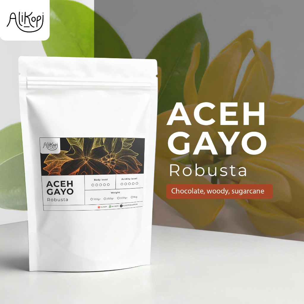 ALI KOPI - Kopi Aceh Gayo Robusta Roasted Beans