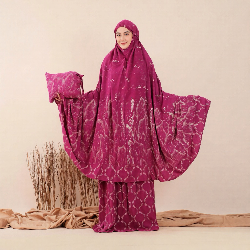 PRE-ORDER | Mukena Kamila Rample Jumbo Mukenah Setelan Atasan dan Bawahan Tebal Adem Nyaman dipake s
