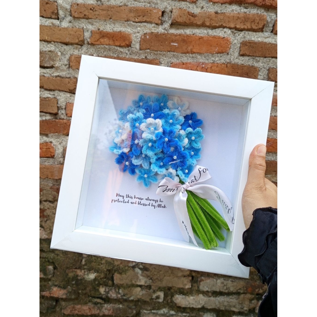 Flowers Frame Aster Biru