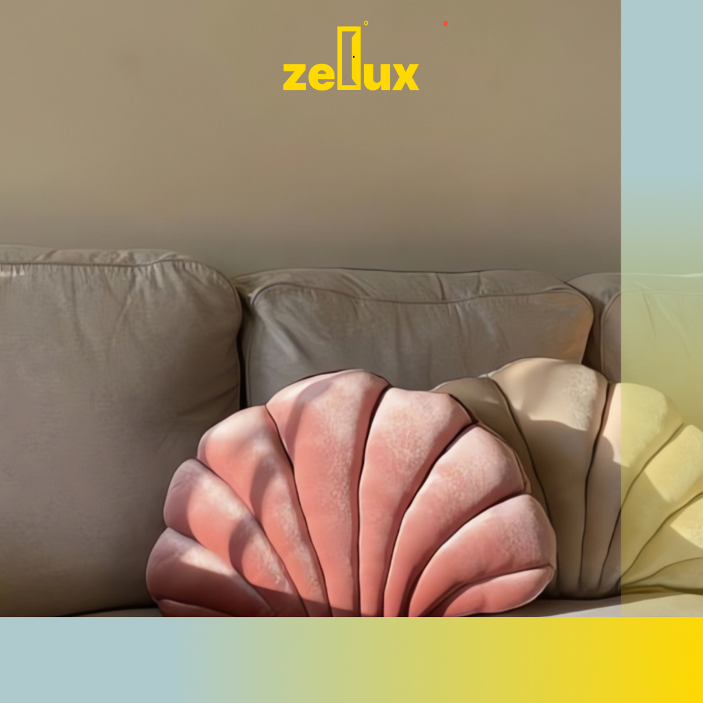 ZELLUX | BANTAL KERANG UNIK BANTAL SOFA BANTAL KURSI BENTUK KERANG/BANTAL SOFA KERANG LUCU DAN UNIK