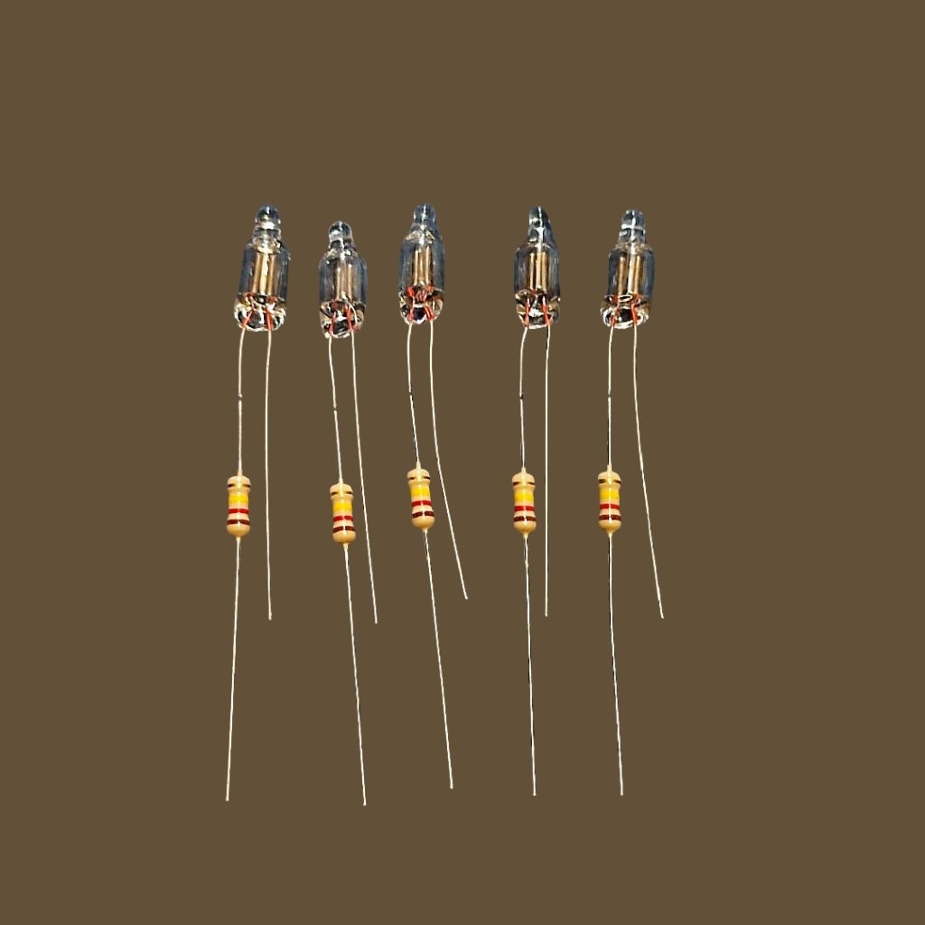 Lampu Setrika + Resistor