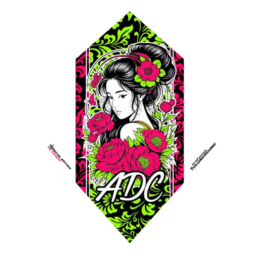 kertas layangan sukhoi 3 warna ADC