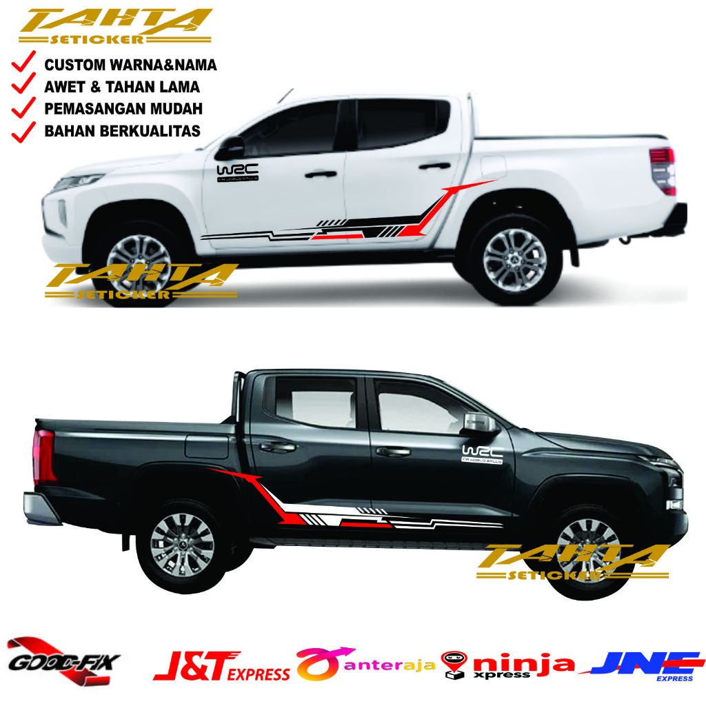 Sticker mobil triton sticker universal mobil triton sticker mobil triton , hilux ,strada , navara dl