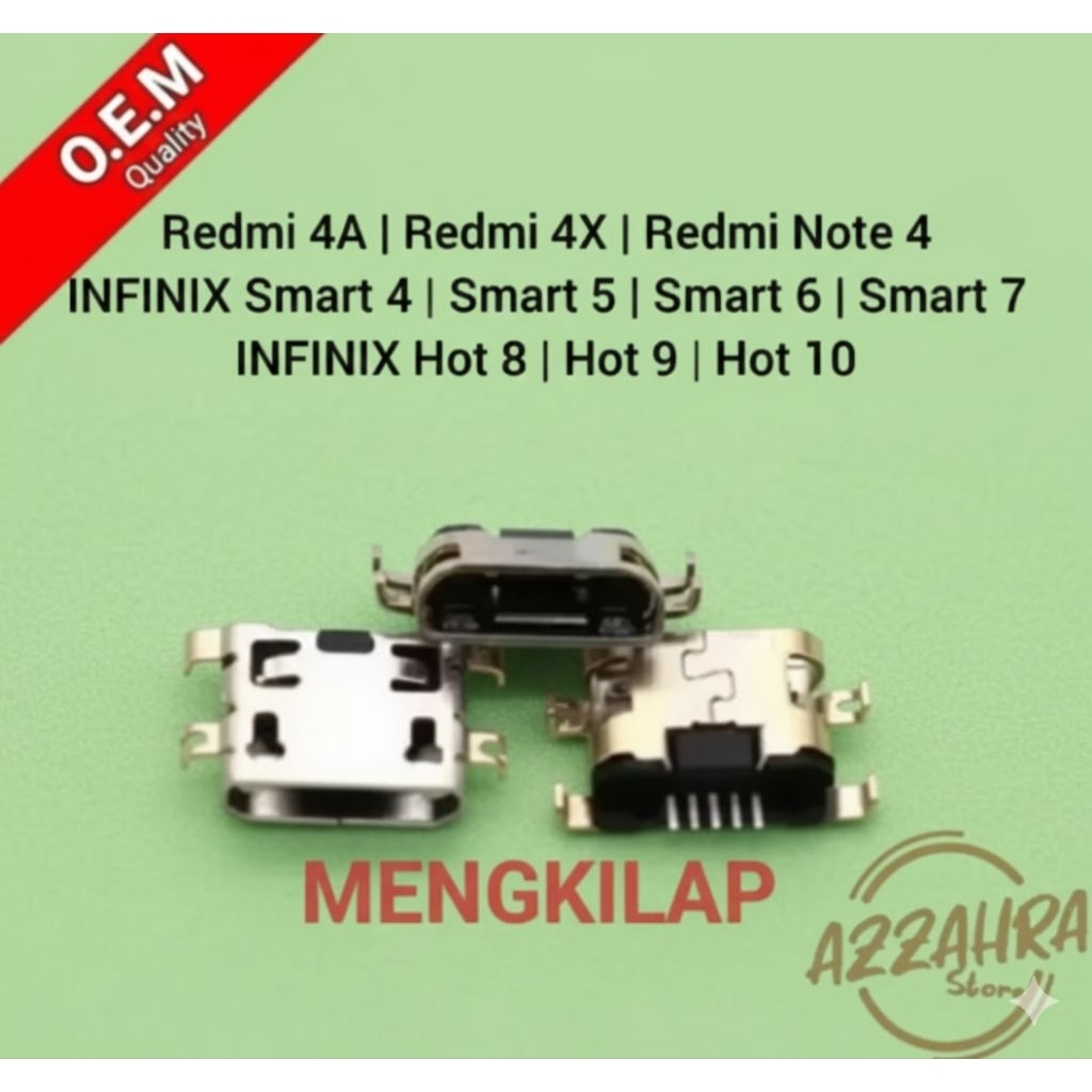 Konektor Charger Redmi 4a | 4x | Note 4