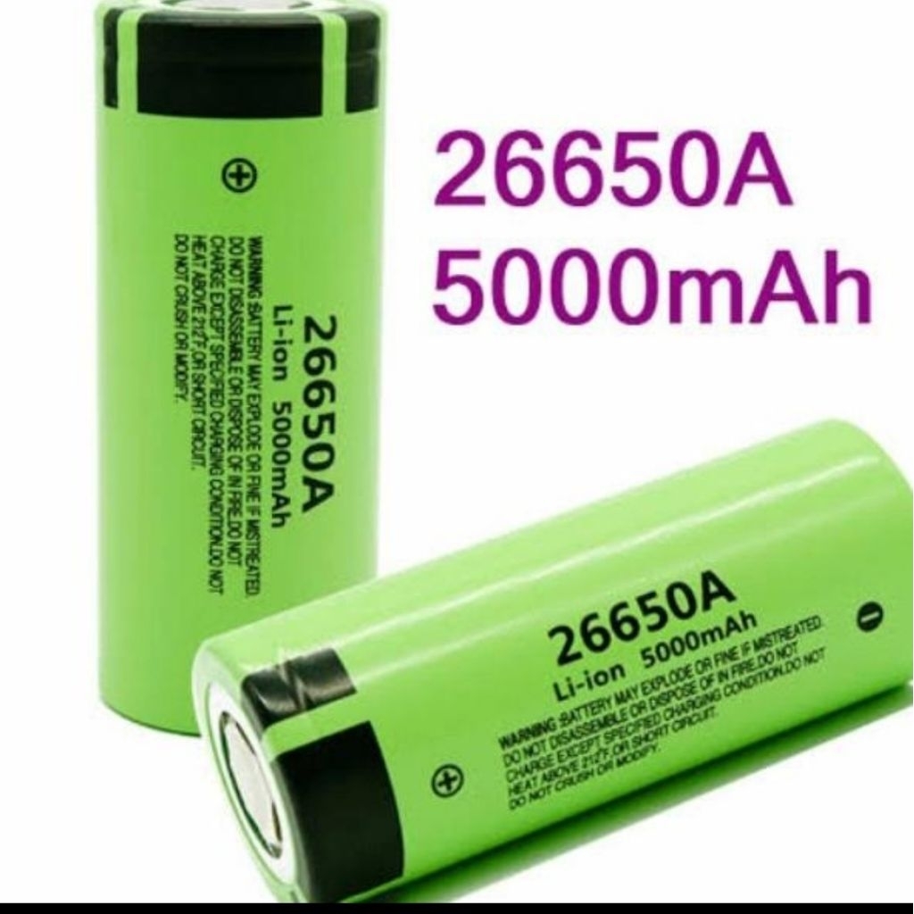Baterai Battery 26650 26650a batre panasonic 5000mah