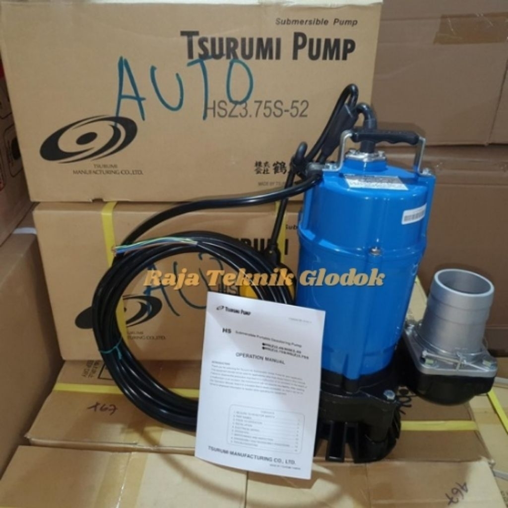 Pompa Celup Tsurumi HSZ 3.75S-52(auto)/Pompa Celup Air Kotor Tsurumi