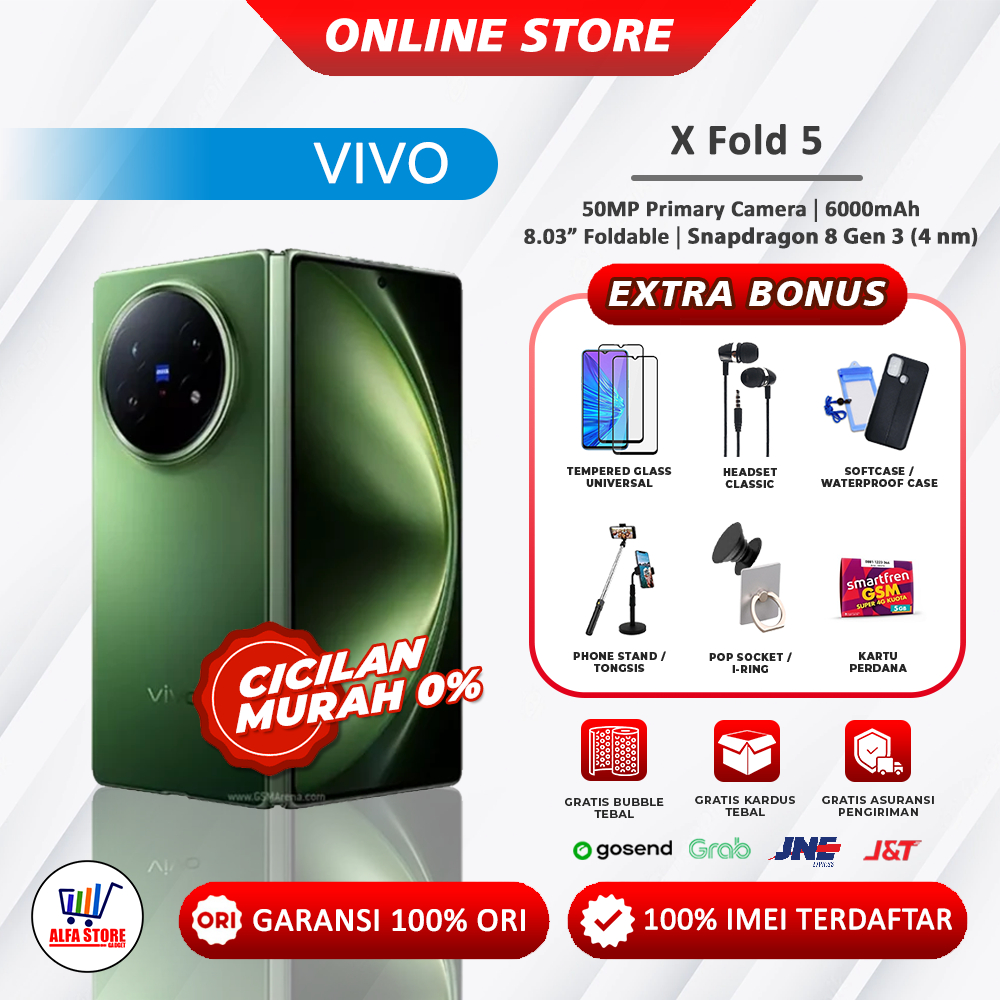 Vivo X Fold5 X5 Fold 5G Ram 16/512GB Garansi Resmi