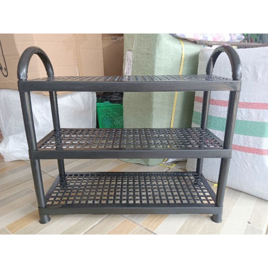 Rak sepatu plastik susun 3/rak sepatu murah susun 3