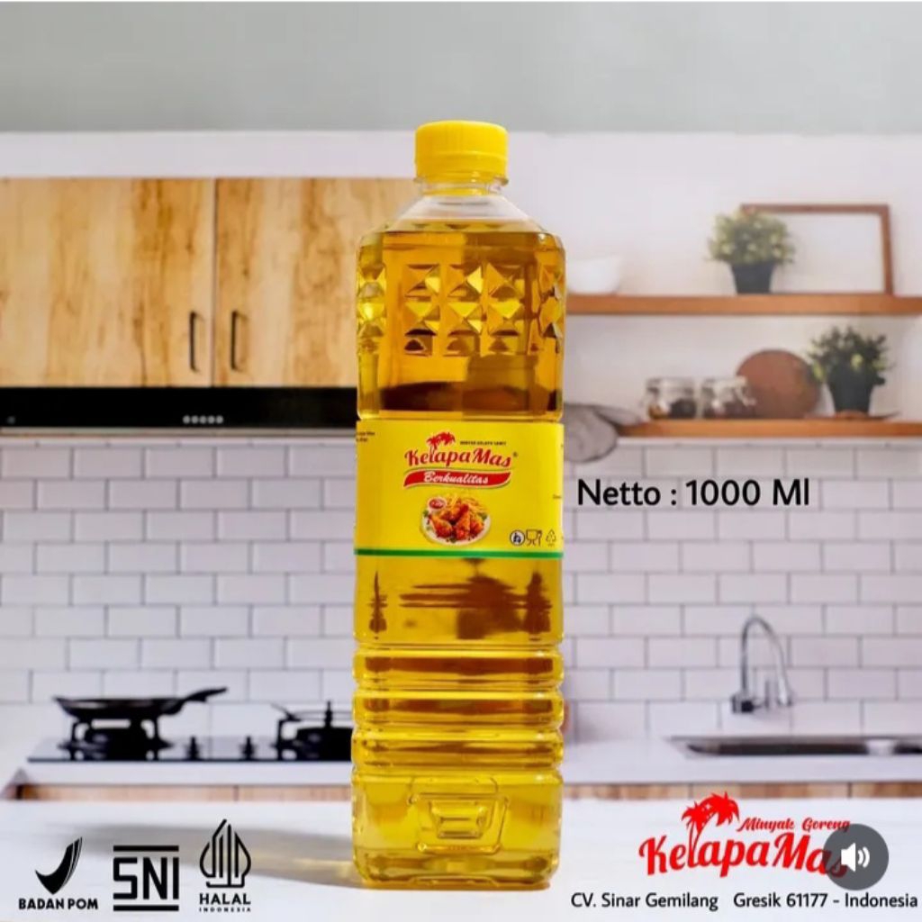 minyak goreng Kelapa Mas 1 liter botol