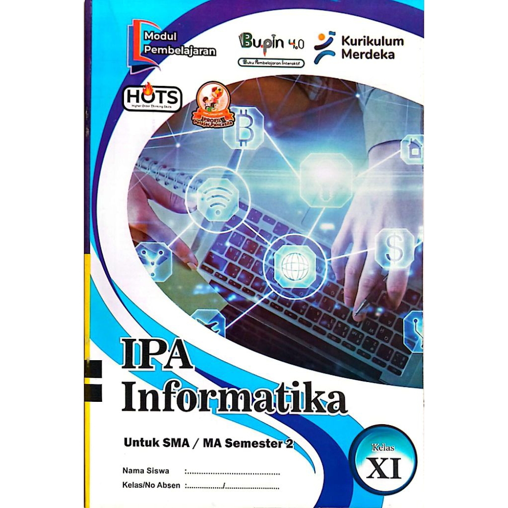 BUKU LKS BUPIN SMA MA IPA INFORMATIKA  KELAS 11 SEMESTER 2 GENAP KURIKULUM MERDEKA TA.2025/2026 | BU