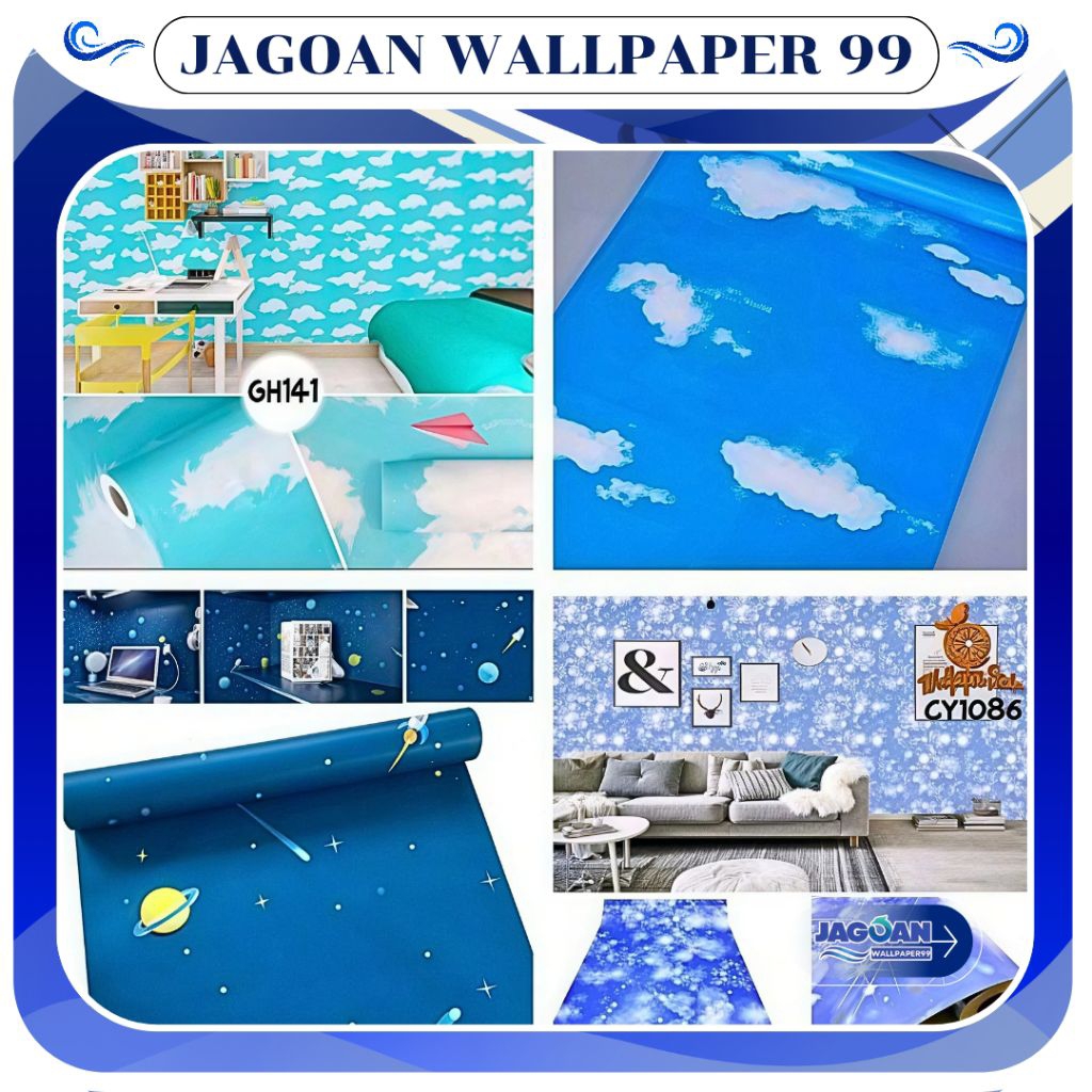 Wallpaper Dinding Motif Langit Wallpaper Waterproof Wallpaper Dinding Ruangan Wallpaper Kamar Tidur