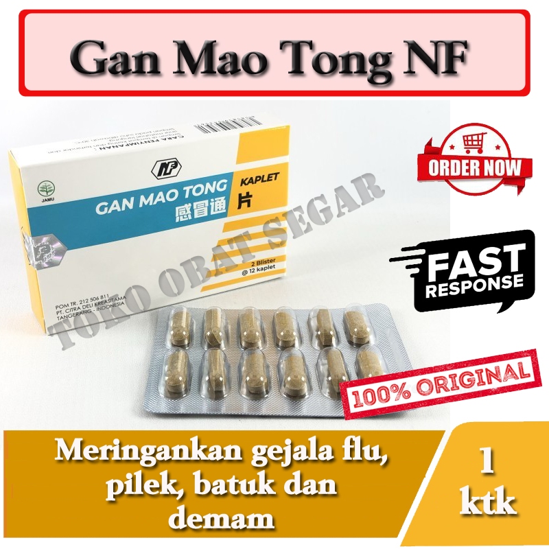 Gan Mao Tong NF Meredakan Pilek Flu Demam Panas Dalam BPOM