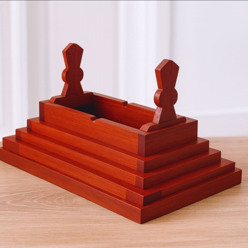 asbak kuburan unik murah kualitas bagus jati asli