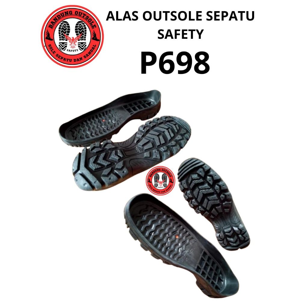 Alas Outsole Sepatu Safety P698 Bahan Karet Mentah