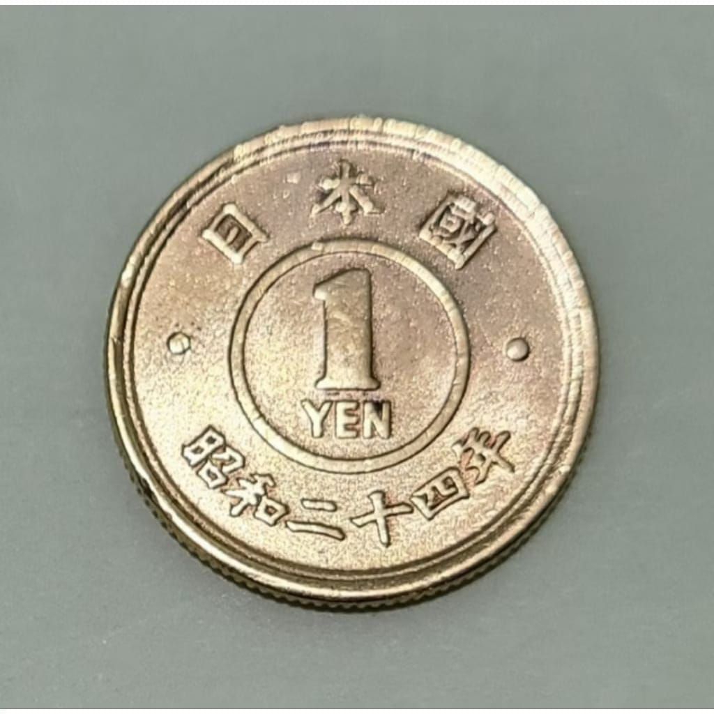 Koin 1 Yen Jepang Showa tahun 1948 Mahar Mas Kawin Koleksi Coin Logam Bekas Lama Kuno Jadul Langka A