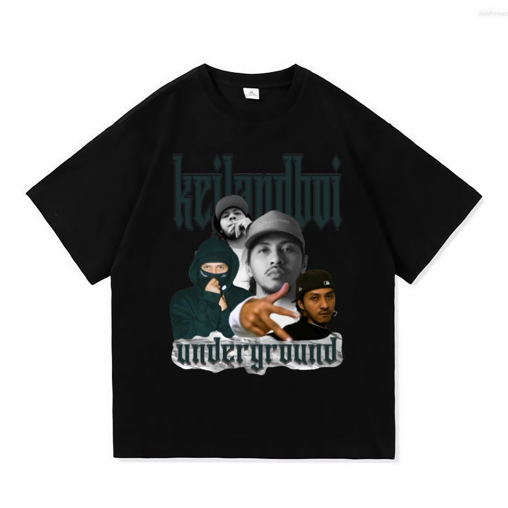 Kaos K3bi Keilandboi Underground Merchandise Unofficial - T-Shirt K3bi Keilanboi Black