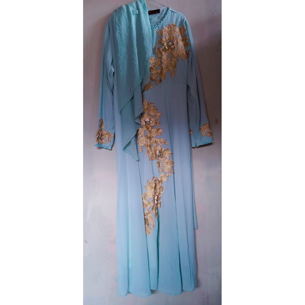 gamis set syar'i preloved
