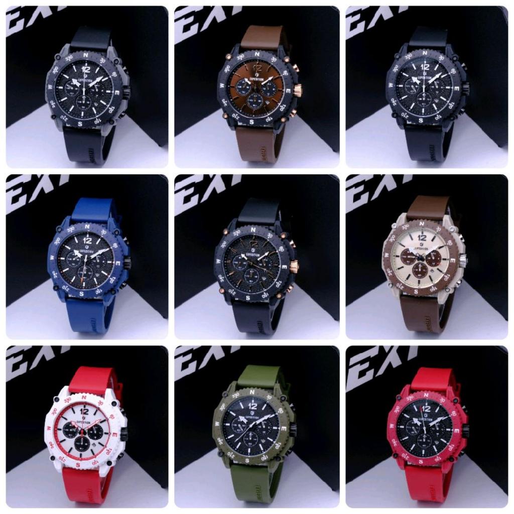 Jam Tangan Pria Expedition Auto Crono EXP 0925 / EXP0925 Rubber Version Watch Original - NEW PRODUCT