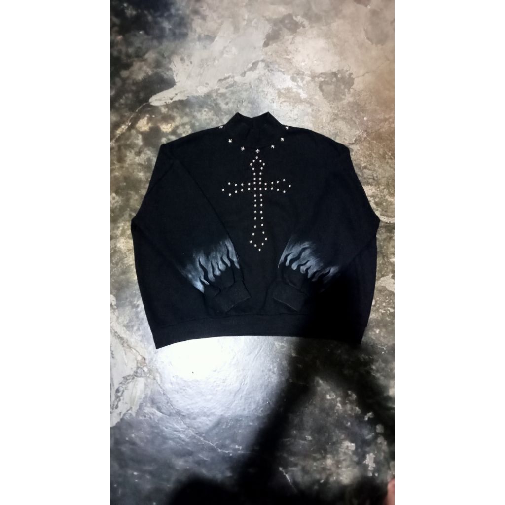 Turtleneck crewneck reworked