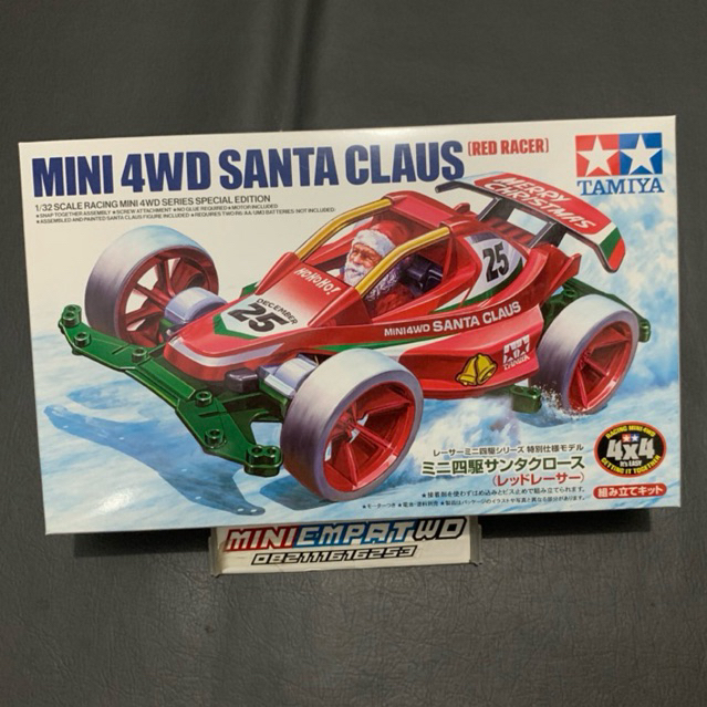 Tamiya Mini 4wd Santa Claus Red Racer