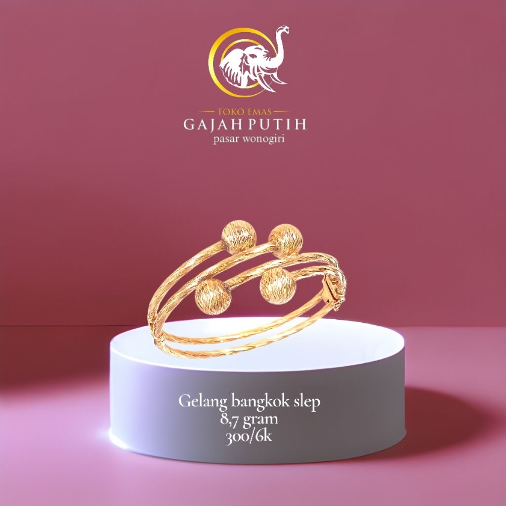 Gelang emas bangkok slep 8,7 gram
