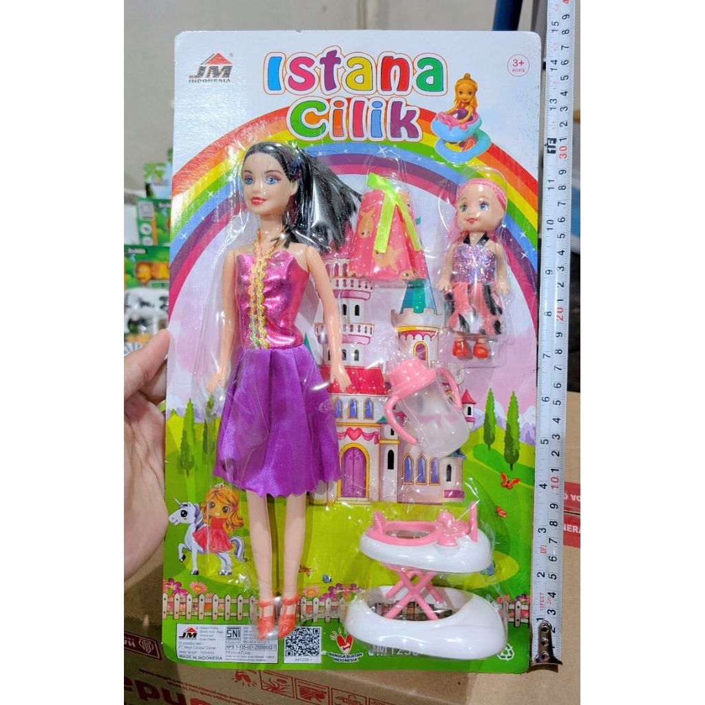 Barbie Anak lengkap Barbie Bayi istana Cilik Mainan edukasi anak Barbie berbi