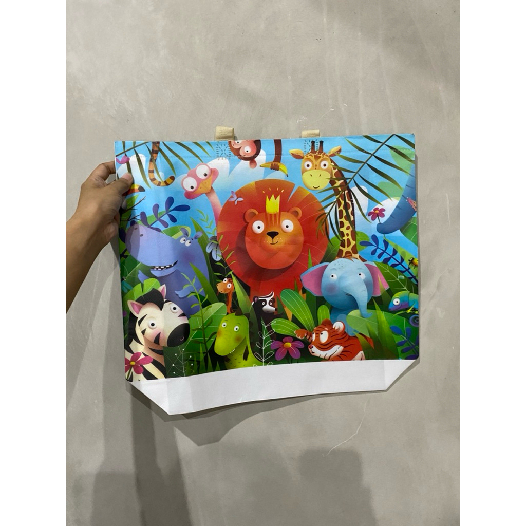 Tas souvenir laminasi - Animal L