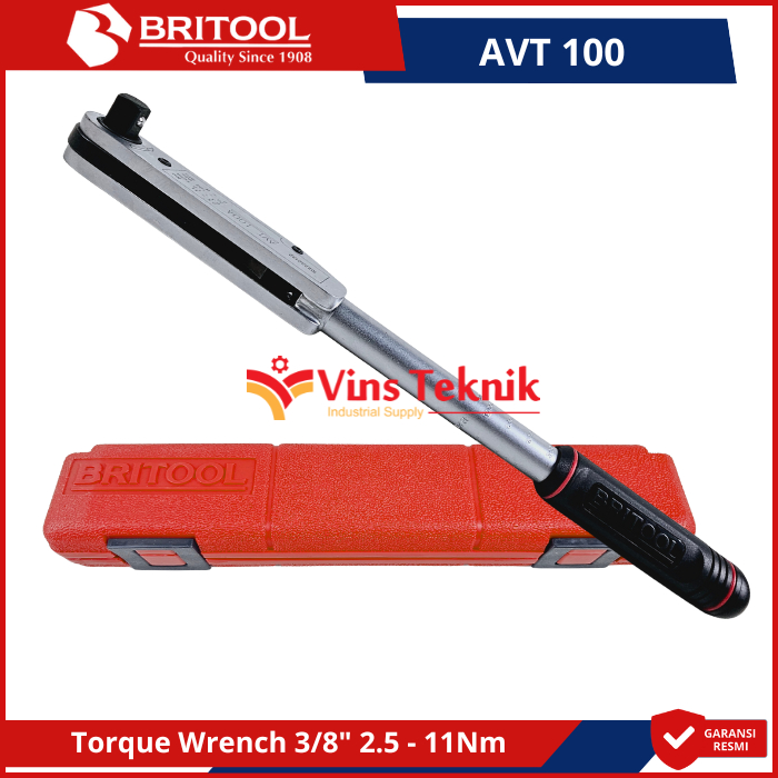 BRITOOL AVT100 Kunci momen kunci torsi 3/8inch torque wrench AVT 100