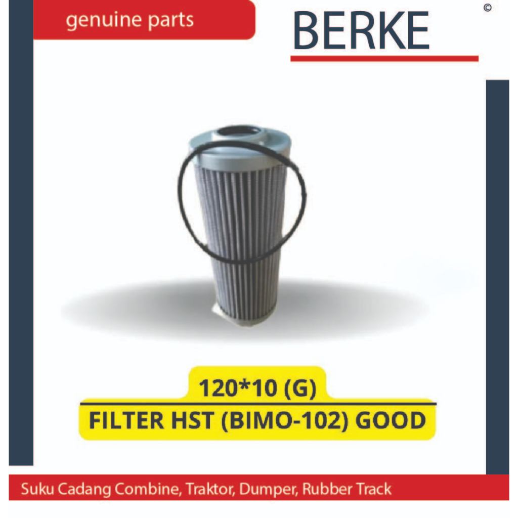 FILTER HST (BIMO-102) GOOD / 120*10 (G) Suku Cadang Sparepart Combine Harvester