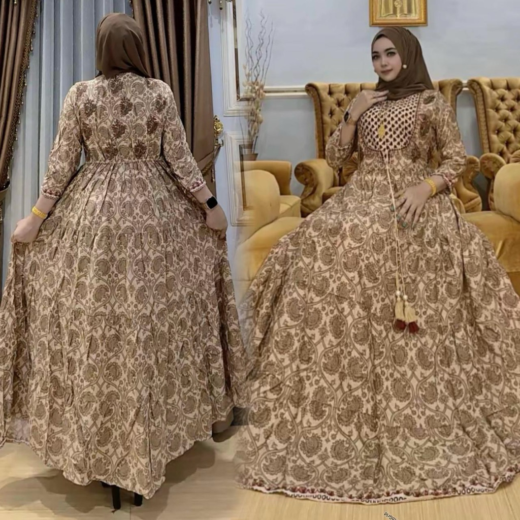 Gamis hindi Ashoka banyak warna mewah ukuran jumbo redi juga viral baju india murah terbaru