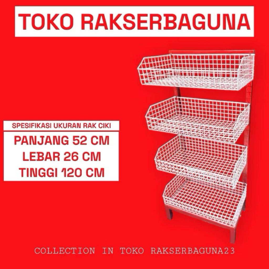 Rak ciki warung 4 susun