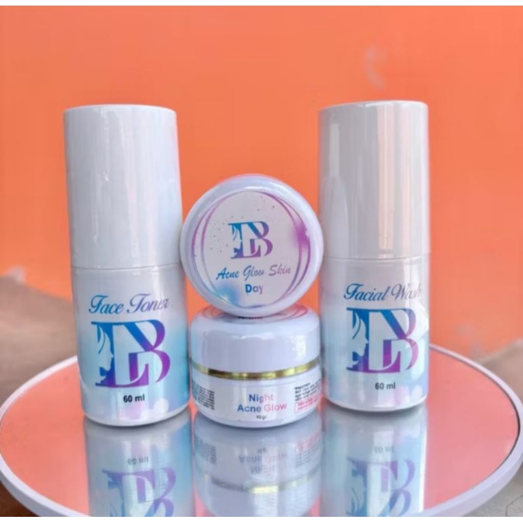 LindaBeauty Acne Glow Skincare LB Paket Lengkap 10 Gram Crem Siang & Malam 60ml Toner Sabun Meredaka