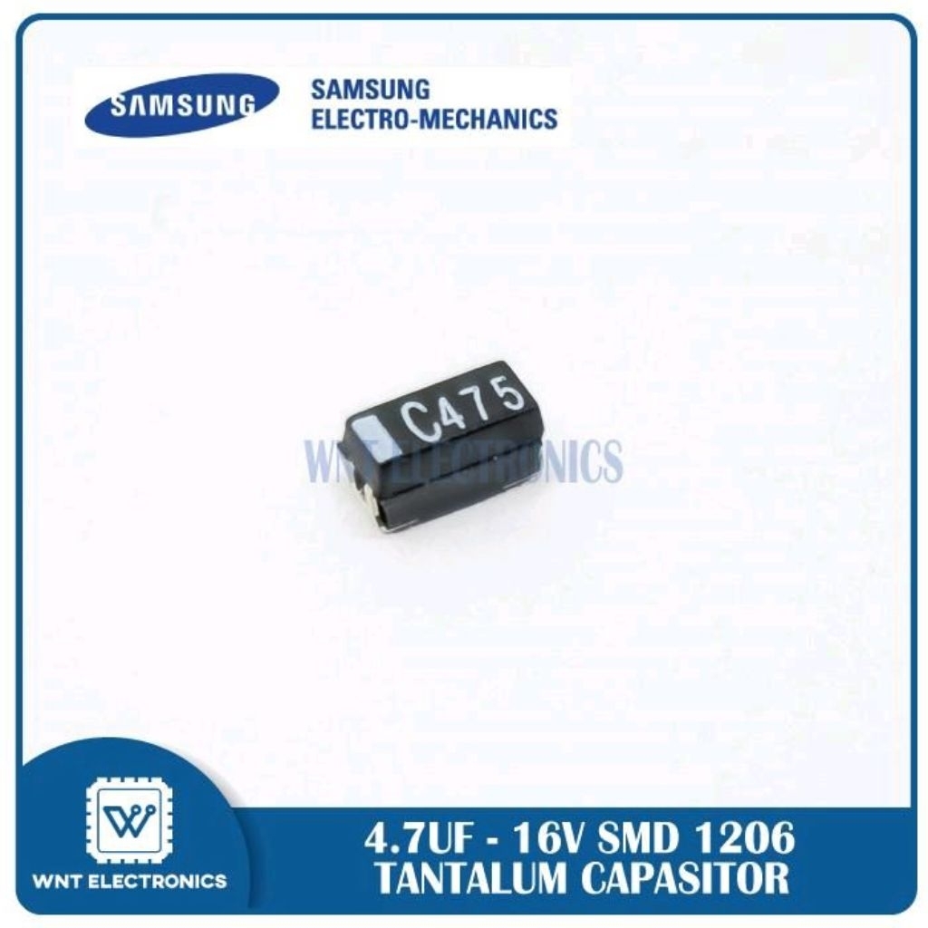 KAPASITOR CAPASITOR TANTALUM 4,7 UF 4.7UF 16V SMD 1206
