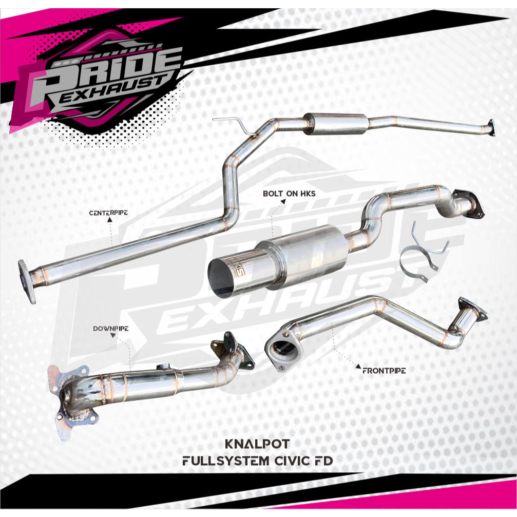 KNALPOT FULLSYSTEM CIVIC FD