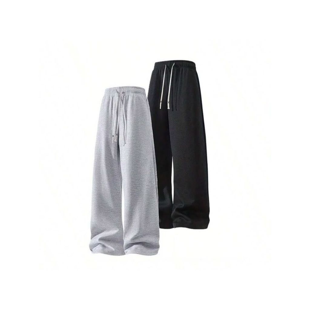 CelanaPanjangSweatpantsUnisexSoftFleeceWanitaPria