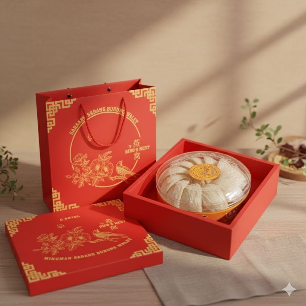 Kotak Hampers Sarang Burung Walet/GiftBox/Kotak Hadiah Sarang Burung Walet 50,100,150&250gram