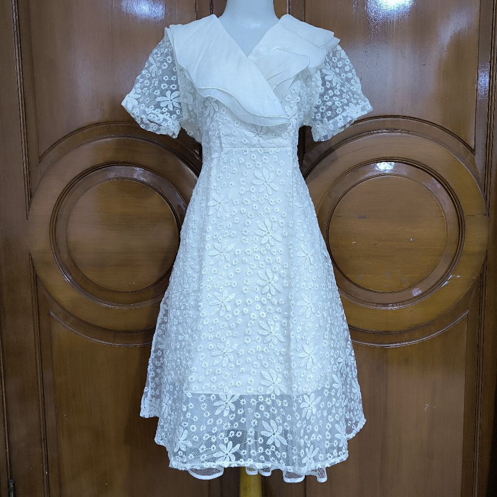 dress sailor organza bordir mewah