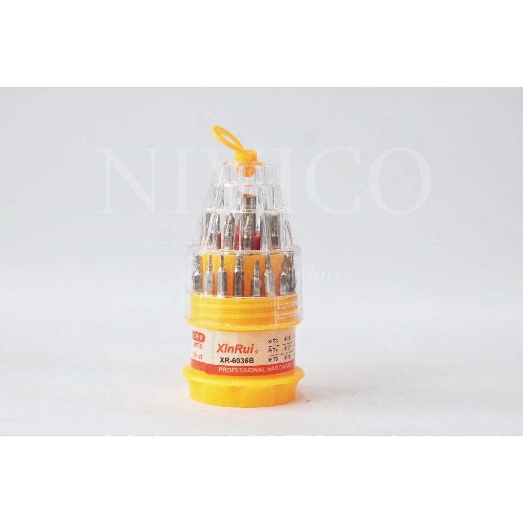 OBENG SET ELEKTRONIK 31 IN 1 XING RUI XR 6036B