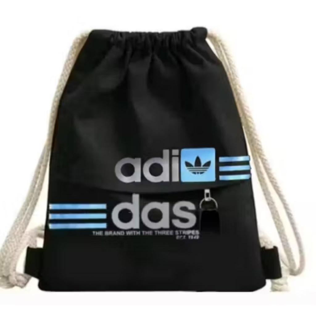 Tas ransel serut pria wanita Tas footsal, olahraga kanvas waterprof