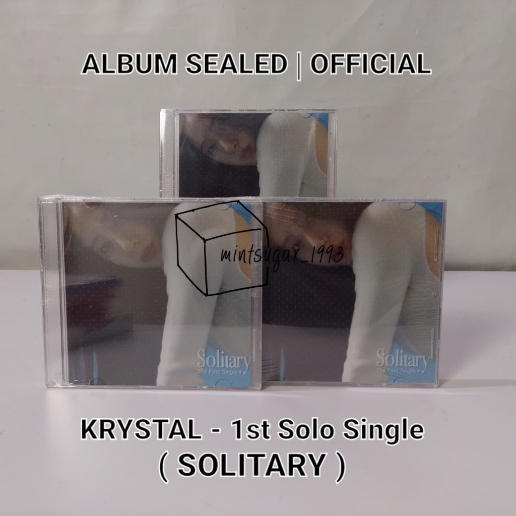 [ READY SEALED ] KRYSTAL - 1st Solo Single [ SOLITARY ] Official Kpop Album New F(x) Fx