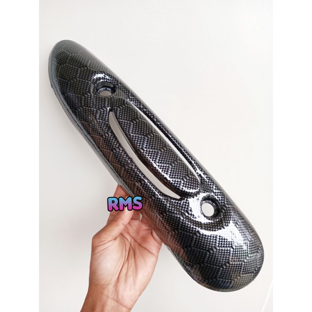 COVER TAMENG KENALPOT SCOOPY FI HEXAGON, TAMENG SCOOPY FI ESP, COVER TAMENG HONDA SCOOPY FI CARBON W